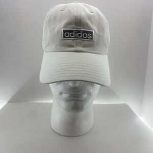 ADIDAS AEROREADY White Hat Structured Hook Loop White/Black Logo‎